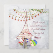 そしてメリーブライト・フェアリー・クリスマス・ツリー・ホリデー シーズンカード (裏面)