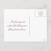 そしてメリーブライト・フェアリー・クリスマス・ツリー・ホリデー シーズンポストカード (裏面)