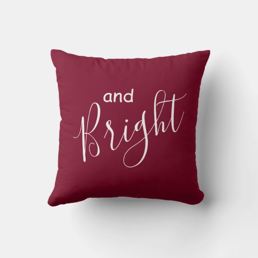 そしてメリーブライト・ブルゴーニュのクリスマス装飾用クッション クッション (裏面)