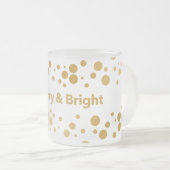 そしてメリーブライト・ホリデー フロストグラスマグカップ (正面右)