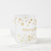 そしてメリーブライト・ホリデー フロストグラスマグカップ (正面左)