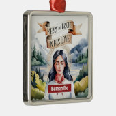 そしてメリー彼の愛のオーナメントで明るく メタルオーナメント (右)