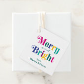 そしてメリー明るいカラフルクリスマス・ホリデー・ギフト フェイバータグ (インサイチュ)
