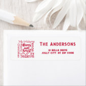 そしてメリー明るいクリスマスお気に入りののことわざ ラベル (インサイチュ)