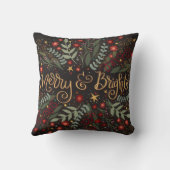 そしてメリー明るいクリスマスかわいらしフローラ クッション (裏面)