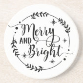 そしてメリー明るいクリスマスことわざコースター コースター (正面)