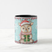 そしてメリー明るいクリスマスのトナカイの子供たち マグカップ (中央)