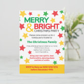 そしてメリー明るいクリスマスのパーティー星は黄色い赤 招待状 (スタンド正面)