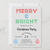 そしてメリー明るいクリスマスのパーティー 招待状 (正面)