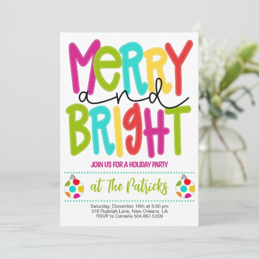 そしてメリー明るいクリスマスのパーティー 招待状 (スタンド正面)