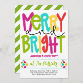そしてメリー明るいクリスマスのパーティー 招待状 (正面/裏面)