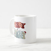 そしてメリー明るいクリスマスのメリークリスマスおもしろい コーヒーマグカップ (正面左)