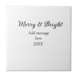 そしてメリー明るいクリスマスの休日にメッセージ年を追加 タイル