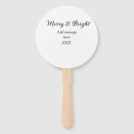 そしてメリー明るいクリスマスの休日にメッセージ年を追加 ハンドファン