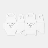 そしてメリー明るいクリスマスの休日にメッセージ年を追加 フェイバーボックス (折り畳みなし)