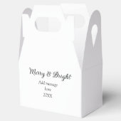 そしてメリー明るいクリスマスの休日にメッセージ年を追加 フェイバーボックス (オープン)