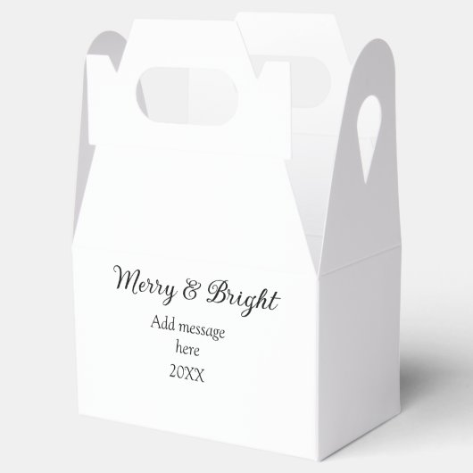 そしてメリー明るいクリスマスの休日にメッセージ年を追加 フェイバーボックス (オープン)