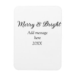 そしてメリー明るいクリスマスの休日にメッセージ年を追加 マグネット