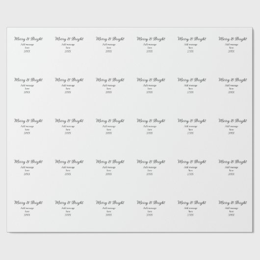 そしてメリー明るいクリスマスの休日にメッセージ年を追加 ラッピングペーパー (フラット)