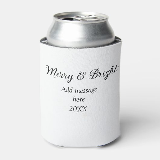 そしてメリー明るいクリスマスの休日にメッセージ年を追加 缶クーラー (缶正面)