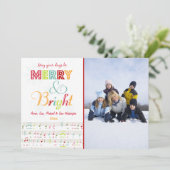 そしてメリー明るいクリスマスの休日の写真カード シーズンカード (スタンド正面)