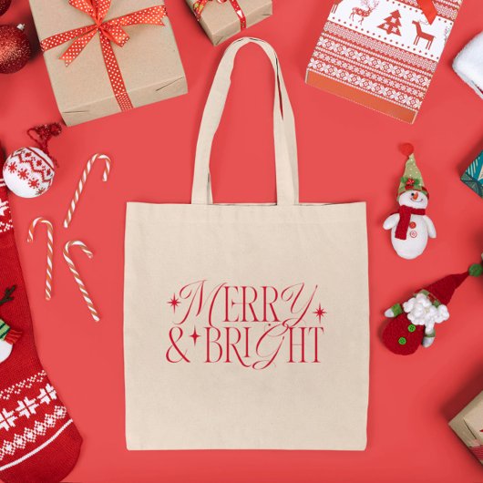 そしてメリー明るいクリスマスの星 トートバッグ