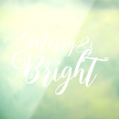 そしてメリー明るいクリスマスの窓が貼り付いている ウィンドウサイン (シート3)