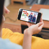 そしてメリー明るいクリスマスの2枚の写真 シーズンカード