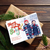 そしてメリー明るいクリスマスの2枚の写真 シーズンカード