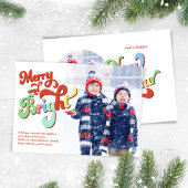 そしてメリー明るいクリスマスの2枚の写真 シーズンカード