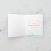 そしてメリー明るいクリスマスカード サンキューカード (内部)