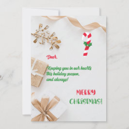 そしてメリー明るいクリスマスグリーティングカード サンキューカード