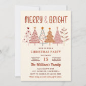 そしてメリー明るいクリスマスツリーのクリスマスパーティー 招待状 (正面)