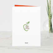 そしてメリー明るいクリスマスツリー カード (裏面)