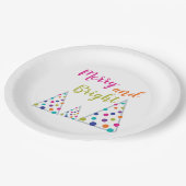 そしてメリー明るいクリスマスツリー ペーパープレート (アングル)