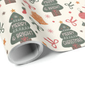 そしてメリー明るいクリスマスツリー ラッピングペーパー (ロールコーナー)