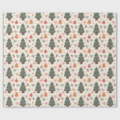 そしてメリー明るいクリスマスツリー ラッピングペーパー (フラット)