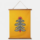 そしてメリー明るいクリスマスツリー 吊り下げ型タペストリー (正面)