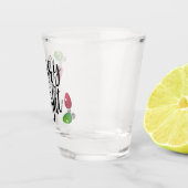 そしてメリー明るいクリスマスデザイン ショットグラス (右)