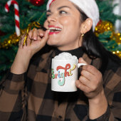 そしてメリー明るいクリスマスパーソナライズされた コーヒーマグカップ