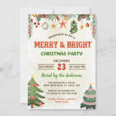 そしてメリー明るいクリスマスパーティの招待状 招待状 (正面)