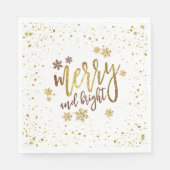 そしてメリー明るいクリスマスパーティー紙ナプキン スタンダードランチョンナプキン (正面)
