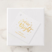 そしてメリー明るいクリスマスフォイルメッセージカード フェイバータグ (箱)