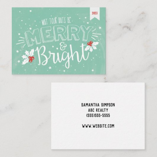 そしてメリー明るいクリスマスポップ・アートの休暇 ノートカード (正面/裏面)