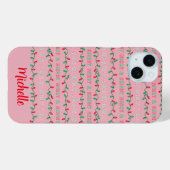 そしてメリー明るいクリスマスライトピンク Case-Mate iPhoneケース (裏面 (横))