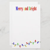 そしてメリー明るいクリスマスライト文房具 便箋 (正面/裏面)