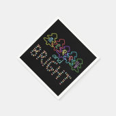 そしてメリー明るいクリスマスライト スタンダードカクテルナプキン (角)