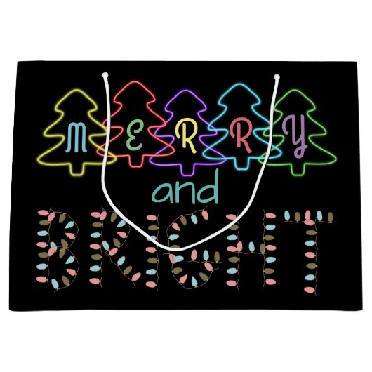 そしてメリー明るいクリスマスライト ラージペーパーバッグ (正面)