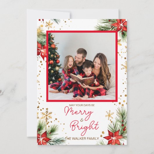 そしてメリー明るいクリスマス一枚写真 シーズンカード (正面)