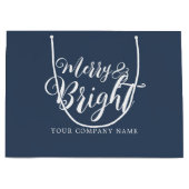 そしてメリー明るいクリスマス会社 ラージペーパーバッグ (正面)